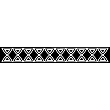 Minimalist Geometric Border In Black White vector