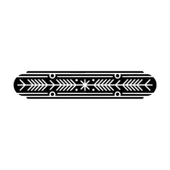 Minimalist Decorative Border Black And White Geometric vector