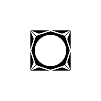 Geometric Abstract Black And White Circle Square vector