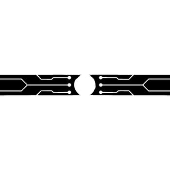 Tech Circuit Board With Glowing Center Element vector