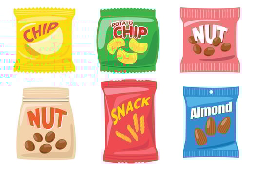 Snack Packaging Set vector