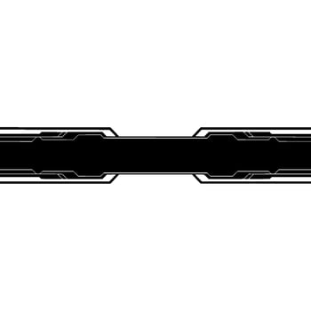 Futuristic Tech Banner Black And White Geometric vector