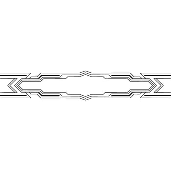 Geometric Frame, Minimalist Black Lines On White, Element vector
