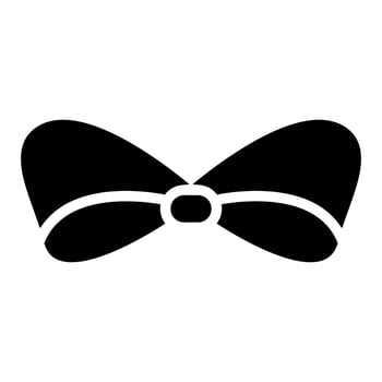 Bow tie icon. Simple illustration of bow tie icon for web design isolated on white background vector