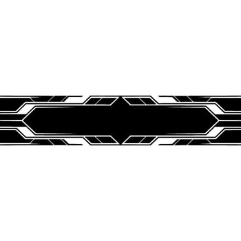 Modern Tech Banner Template Black White Geometric vector