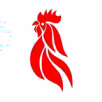 Illustration design heads roster red color vector