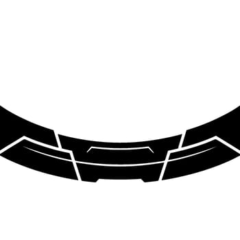 Abstract Tech Banner, Geometric Black And White, Copy Space vector