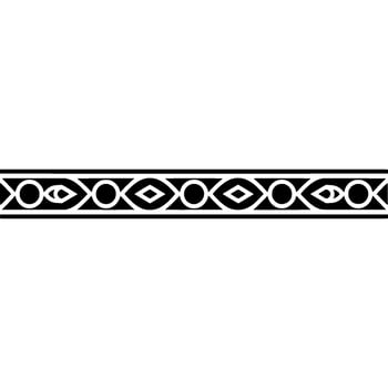 Ornate Black And White Border vector