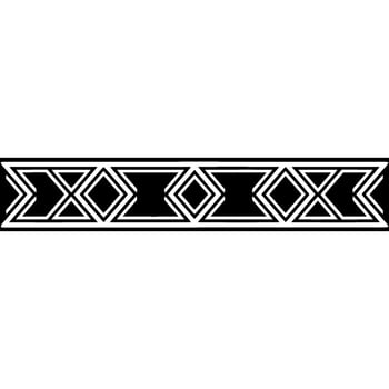 Geometric Border, Black And White, Modern, Repeating Pattern vector