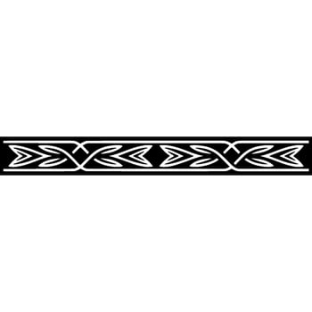 Celtic Knotwork Border, Black And White, Geometric vector