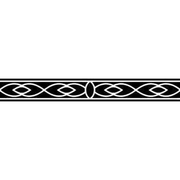 Geometric Black And White Border, Illustration vector