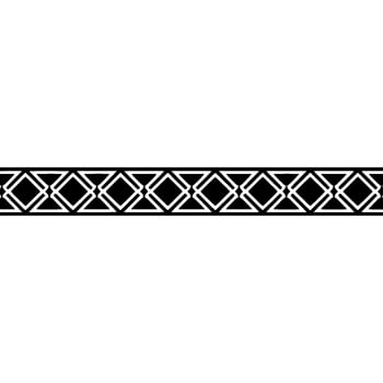 Geometric Black Border On White Background Minimalist Element vector