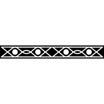 Abstract Geometric Border, Black And White Pattern vector