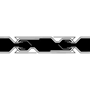 Minimalist Tech Banner Black And White Geometric vector