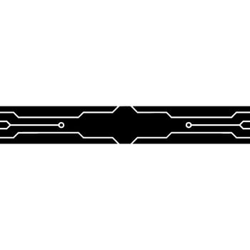Black And White Circuit Board Line On White Background vector