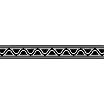 Black Border With Abstract Wave Pattern On Gradient Background vector