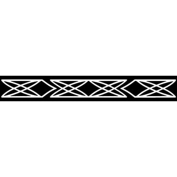 Modern Geometric Border Black And White Pattern For Elements vector
