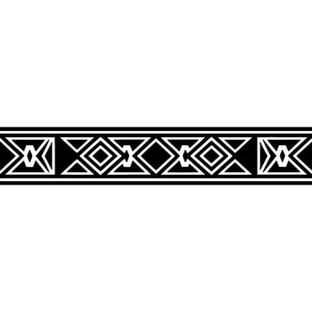 Geometric Border Black, Silver, White, Minimalist vector