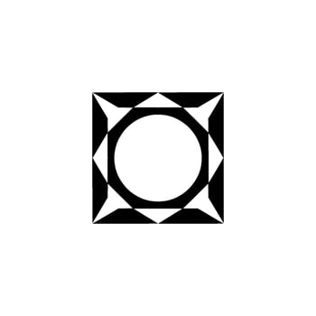 Geometric Black And White Abstract On White Background vector