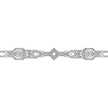 Minimalist Tech Line Art Ornament On Grayscale Background vector