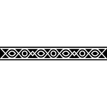 Geometric Border Modern Minimalist Pattern On White Background vector