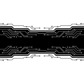 Abstract Circuit Board Modern Tech Background - Technology vector