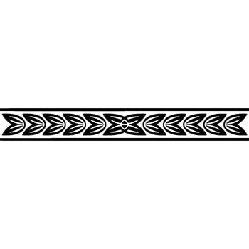 Celtic Knot Border, Black And White vector