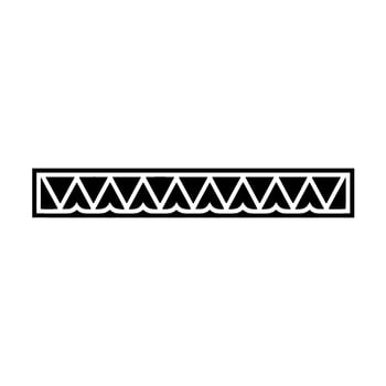 Geometric Border Element Black White vector