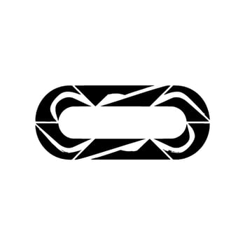 Minimalist Black And White Geometric Aperture vector