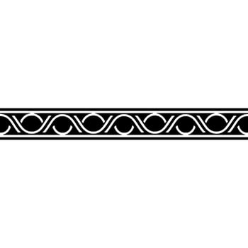 Decorative Black And White Ornamental Border vector