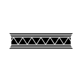 Modern Geometric Patterned Border Illustration vector