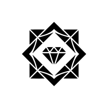 Geometric Diamond Luxury, Elegance, And Black White vector