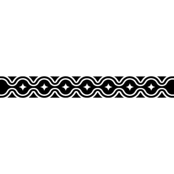 Abstract Geometric Border, Black White, Clean vector