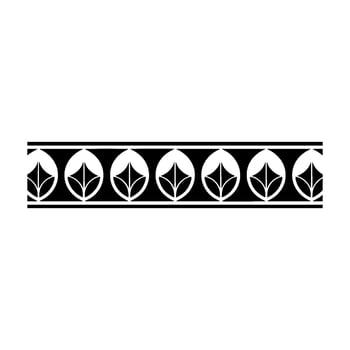 Geometric Pattern Border In Minimalist Black And White vector