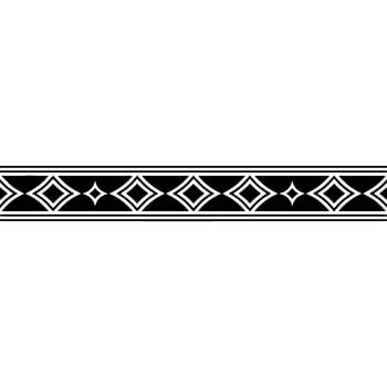 Geometric Black And White Border For Digital Art And vector