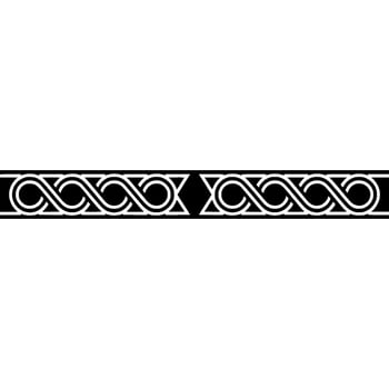 Geometric Infinity Border, Minimalist, Isolated On White vector
