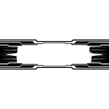 Futuristic Tech Banner Minimalist Cyber On White vector