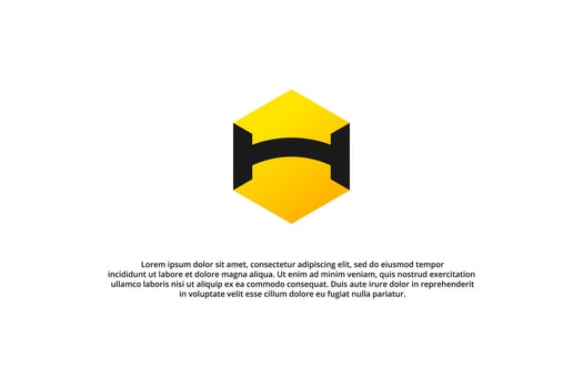 letter h honey modern logo design vector