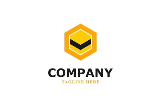 honey text with honeycomb for logo vector