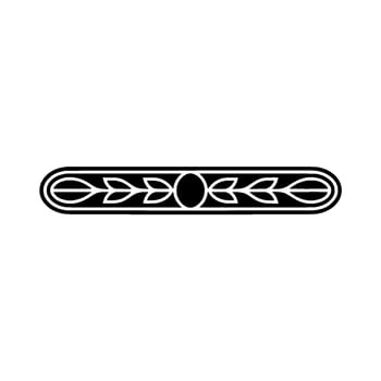 Minimalist Black White Decorative Border Element, Illustration vector