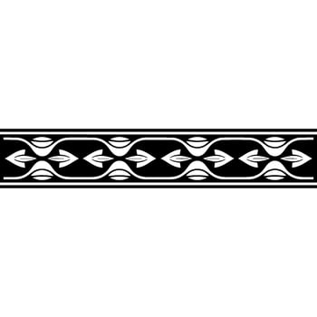 Geometric Black White Border, Minimalist Style, Decorative Element vector