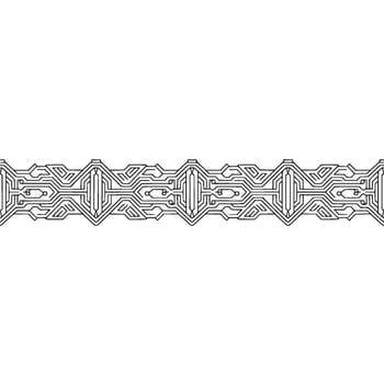 Geometric Circuit Board Border Minimalist Tech vector