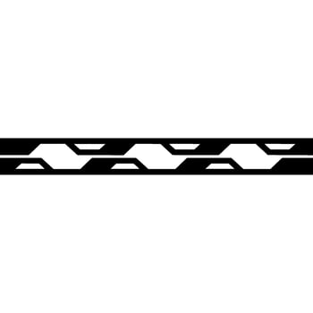 Techinspired Geometric Border, Minimalist On White Background vector