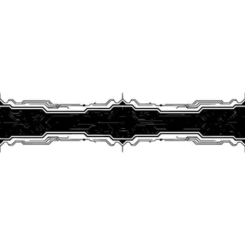 Futuristic Circuit Board On Gray Background vector