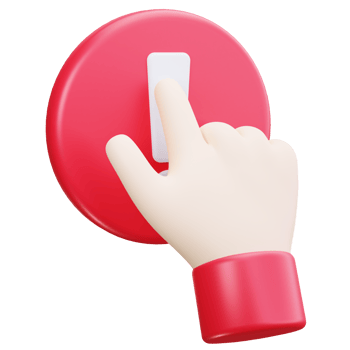 3D Icon Click Error Notification png