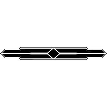 Minimalist Black Geometric Divider On White Background vector