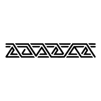 Geometric Black Border, Minimalist Line Art, Illustration vector