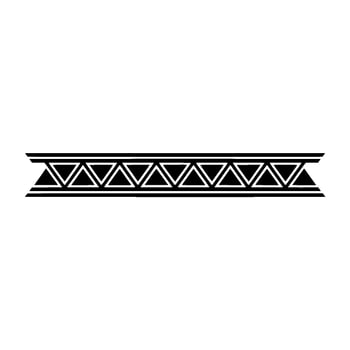 Geometric Black Border Triangular Pattern on a Gradient Background vector