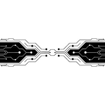 Abstract Circuit Board with Minimalist Tech Aesthetic. vector