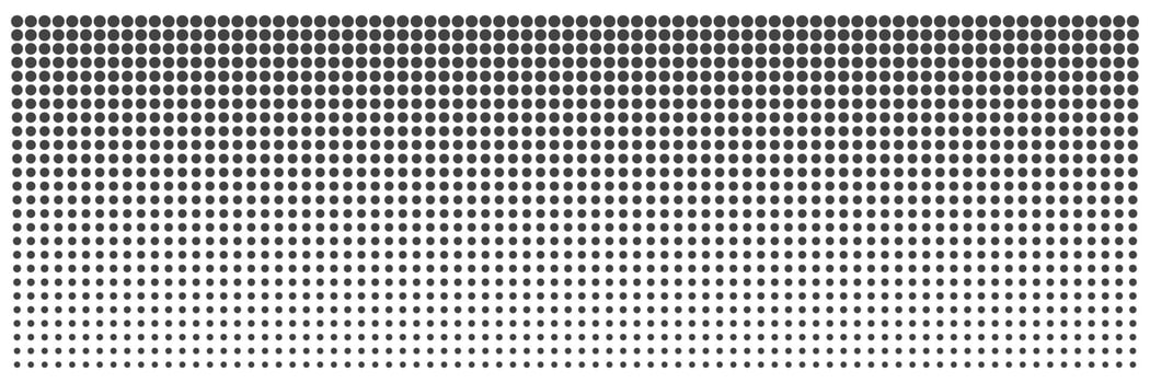Halftone Dot Gradient Pattern Isolated vector